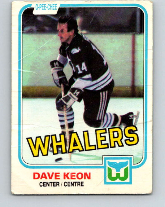 1981-82 O-Pee-Chee #129 Dave Keon  Hartford Whalers  V30346