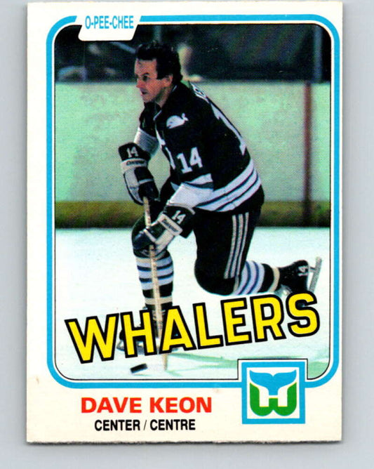 1981-82 O-Pee-Chee #129 Dave Keon  Hartford Whalers  V30347