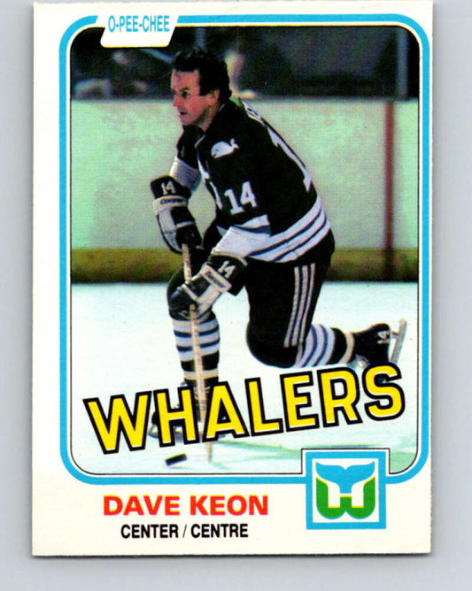 1981-82 O-Pee-Chee #129 Dave Keon  Hartford Whalers  V30348