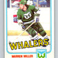 1981-82 O-Pee-Chee #130 Warren Miller  RC Rookie Hartford Whalers  V30356