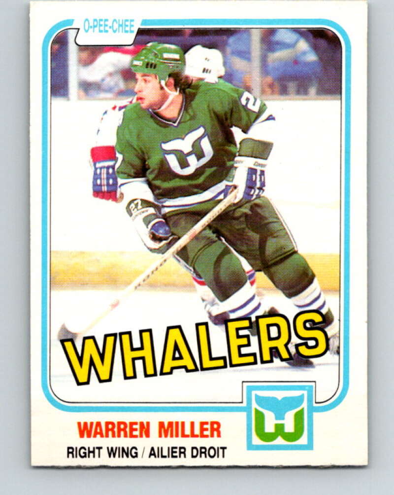 1981-82 O-Pee-Chee #130 Warren Miller  RC Rookie Hartford Whalers  V30361