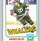 1981-82 O-Pee-Chee #130 Warren Miller  RC Rookie Hartford Whalers  V30363