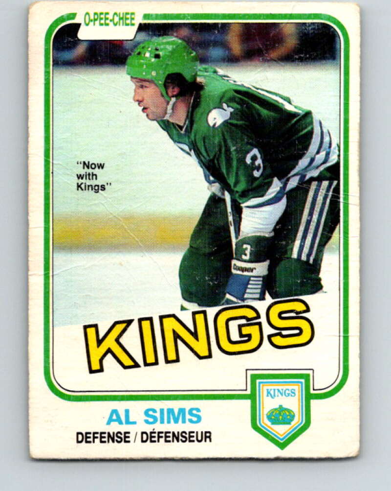 1981-82 O-Pee-Chee #131 Al Sims  Los Angeles Kings  V30365