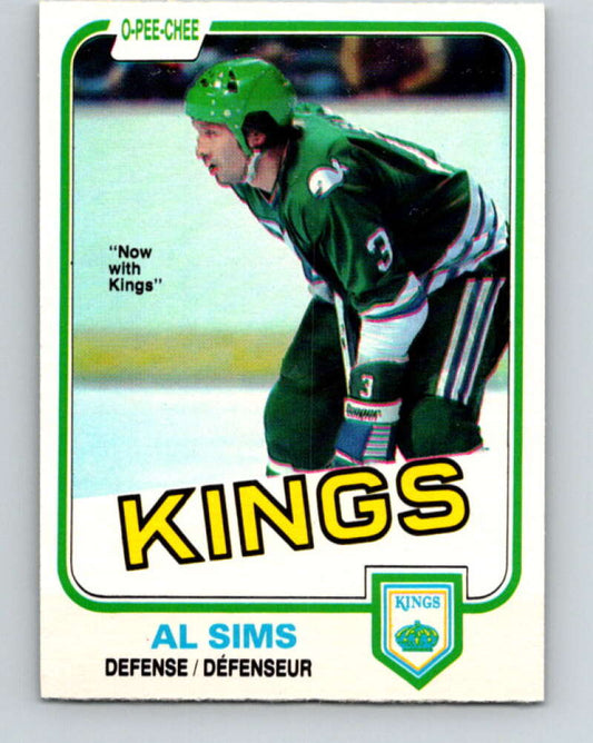 1981-82 O-Pee-Chee #131 Al Sims  Los Angeles Kings  V30366