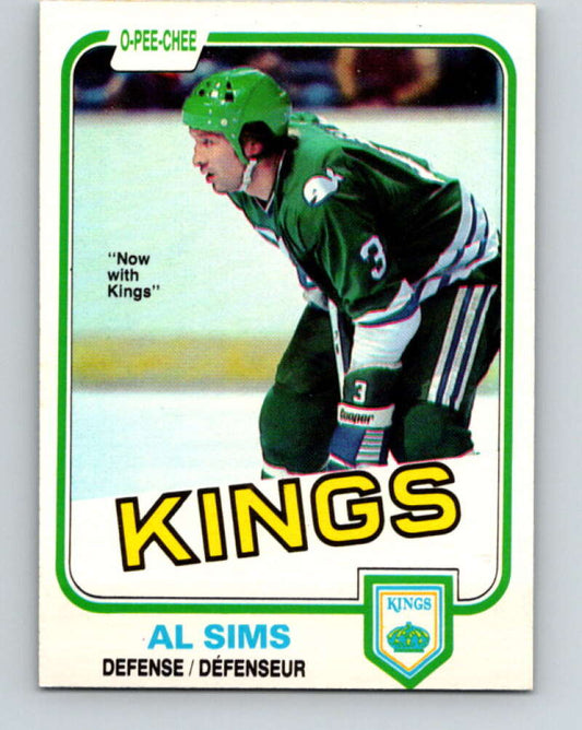 1981-82 O-Pee-Chee #131 Al Sims  Los Angeles Kings  V30368