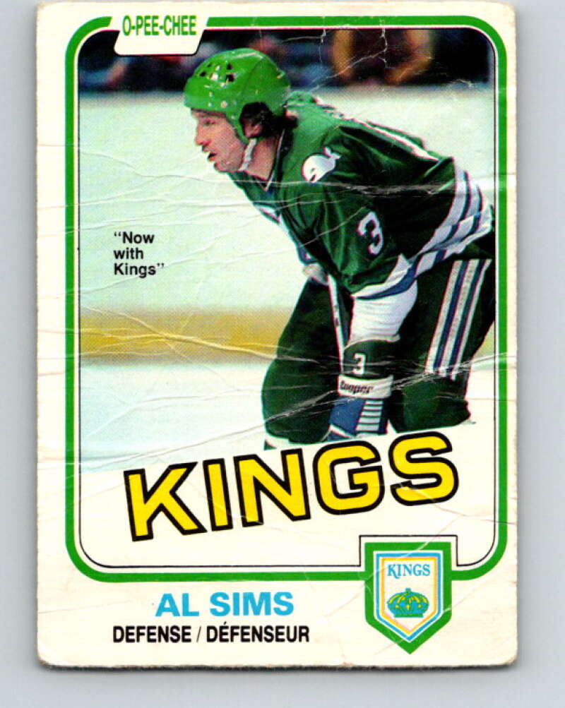 1981-82 O-Pee-Chee #131 Al Sims  Los Angeles Kings  V30369