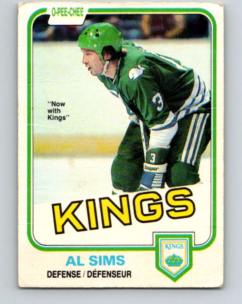 1981-82 O-Pee-Chee #131 Al Sims  Los Angeles Kings  V30370