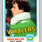 1981-82 O-Pee-Chee #134 Greg Millen  Hartford Whalers  V30388