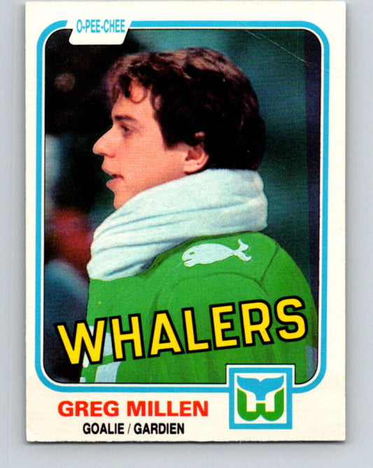 1981-82 O-Pee-Chee #134 Greg Millen  Hartford Whalers  V30389