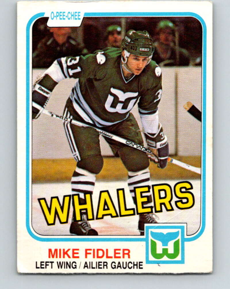 1981-82 O-Pee-Chee #136 Mike Fidler  Hartford Whalers  V30398