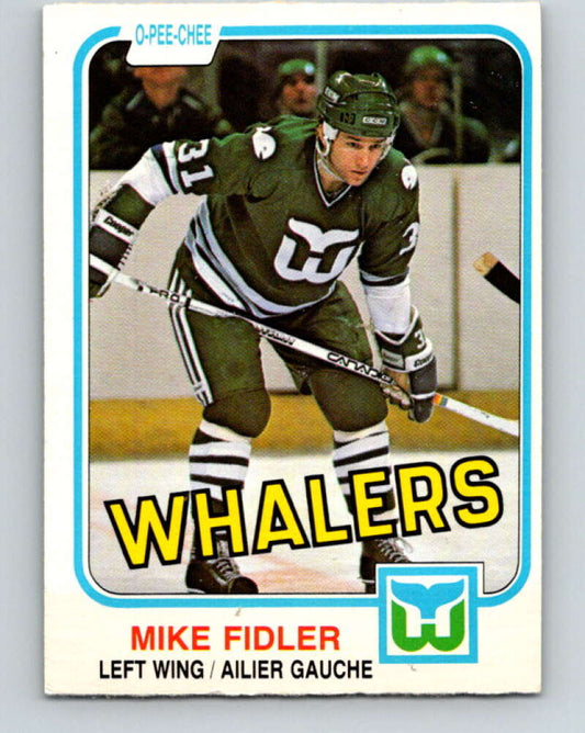 1981-82 O-Pee-Chee #136 Mike Fidler  Hartford Whalers  V30401