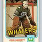 1981-82 O-Pee-Chee #137 John Garrett  Hartford Whalers  V30403