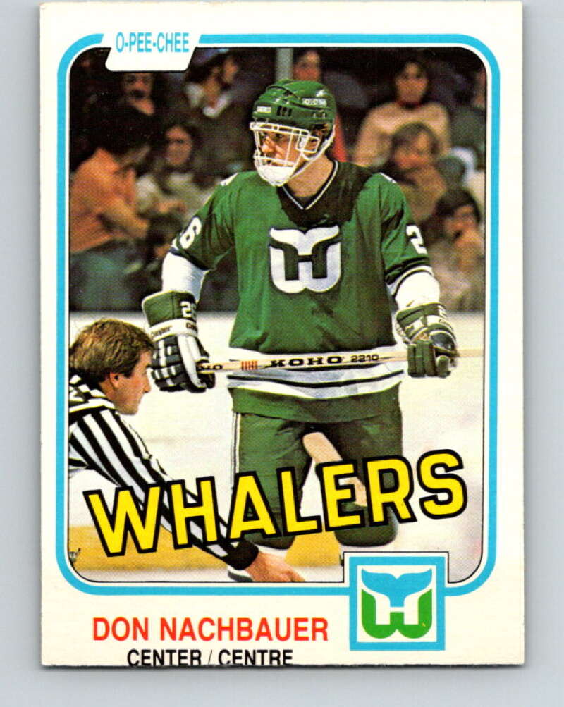 1981-82 O-Pee-Chee #138 Don Nachbaur  RC Rookie Hartford Whalers  V30409