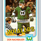 1981-82 O-Pee-Chee #138 Don Nachbaur  RC Rookie Hartford Whalers  V30410