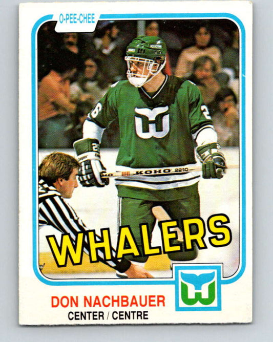 1981-82 O-Pee-Chee #138 Don Nachbaur  RC Rookie Hartford Whalers  V30411