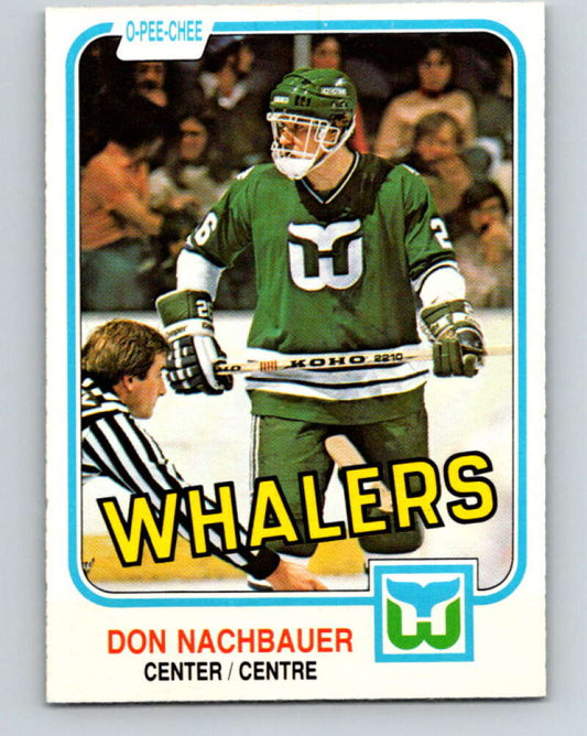 1981-82 O-Pee-Chee #138 Don Nachbaur  RC Rookie Hartford Whalers  V30412