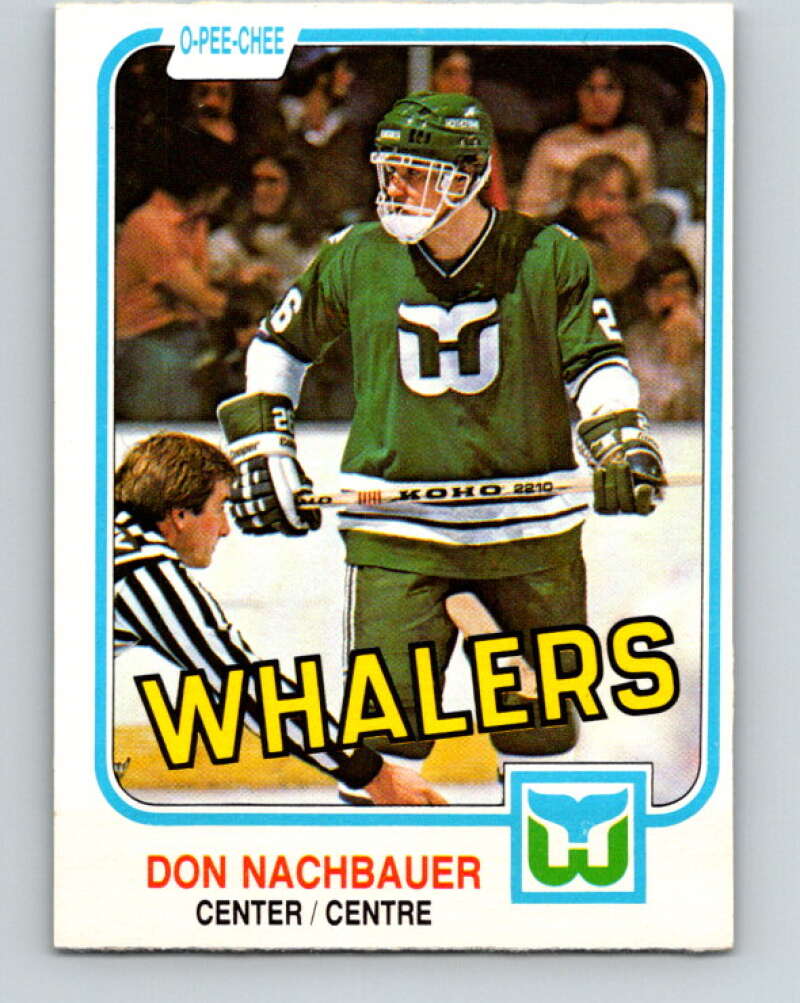 1981-82 O-Pee-Chee #138 Don Nachbaur  RC Rookie Hartford Whalers  V30413