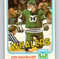 1981-82 O-Pee-Chee #138 Don Nachbaur  RC Rookie Hartford Whalers  V30414