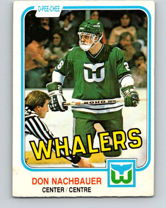 1981-82 O-Pee-Chee #138 Don Nachbaur  RC Rookie Hartford Whalers  V30415