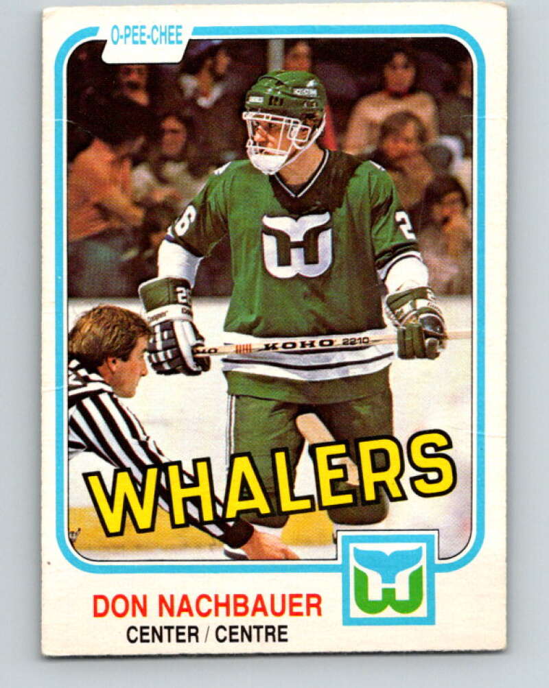 1981-82 O-Pee-Chee #138 Don Nachbaur  RC Rookie Hartford Whalers  V30416