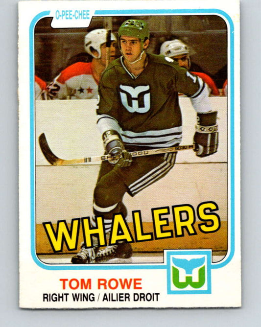 1981-82 O-Pee-Chee #139 Tom Rowe  Hartford Whalers  V30419