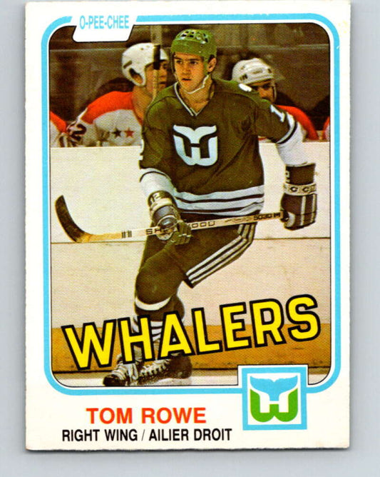 1981-82 O-Pee-Chee #139 Tom Rowe  Hartford Whalers  V30424