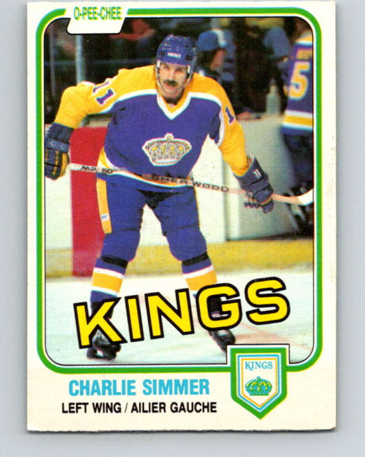 1981-82 O-Pee-Chee #142 Charlie Simmer  Los Angeles Kings  V30452