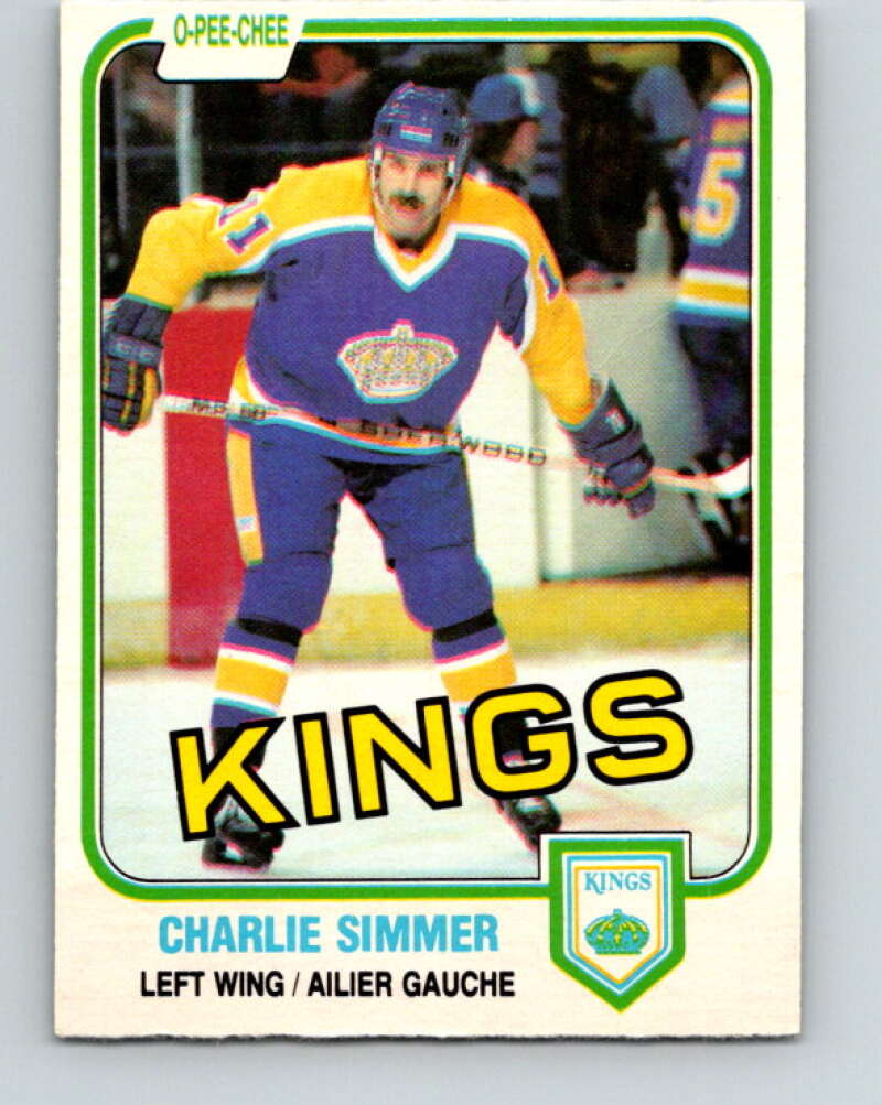 1981-82 O-Pee-Chee #142 Charlie Simmer  Los Angeles Kings  V30453