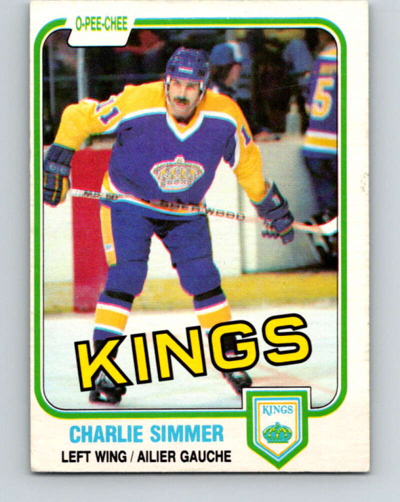 1981-82 O-Pee-Chee #142 Charlie Simmer  Los Angeles Kings  V30454