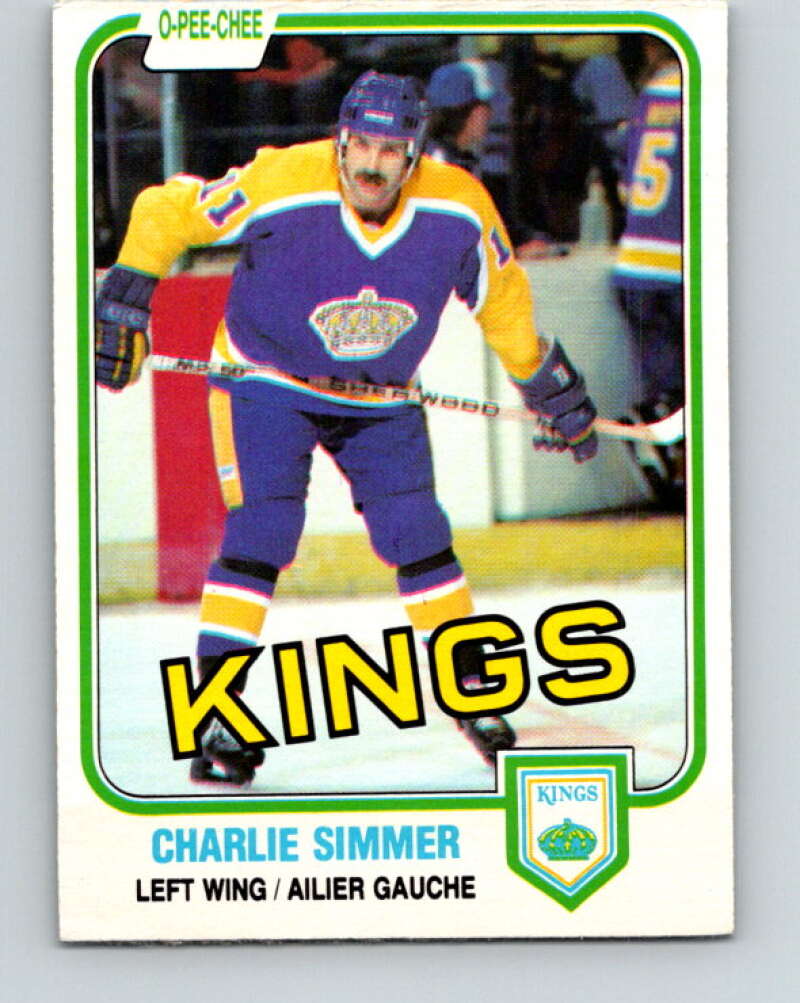 1981-82 O-Pee-Chee #142 Charlie Simmer  Los Angeles Kings  V30456