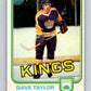 1981-82 O-Pee-Chee #143 Dave Taylor  Los Angeles Kings  V30457