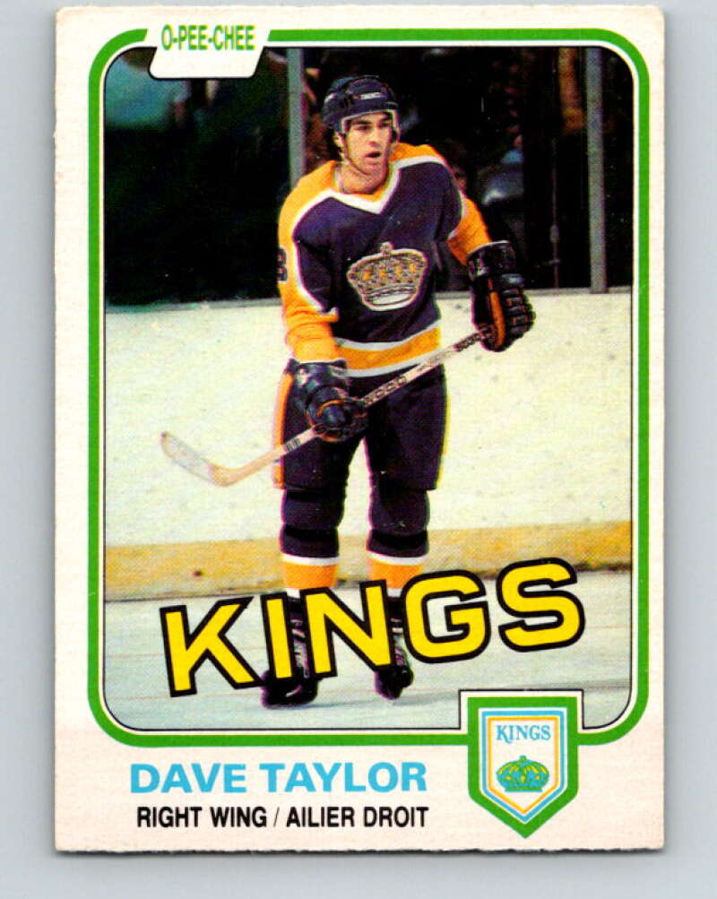 1981-82 O-Pee-Chee #143 Dave Taylor  Los Angeles Kings  V30457