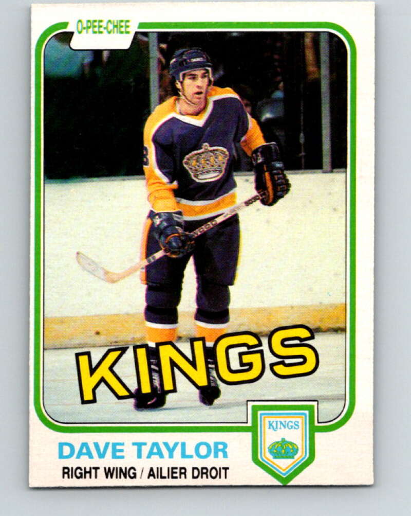 1981-82 O-Pee-Chee #143 Dave Taylor  Los Angeles Kings  V30458