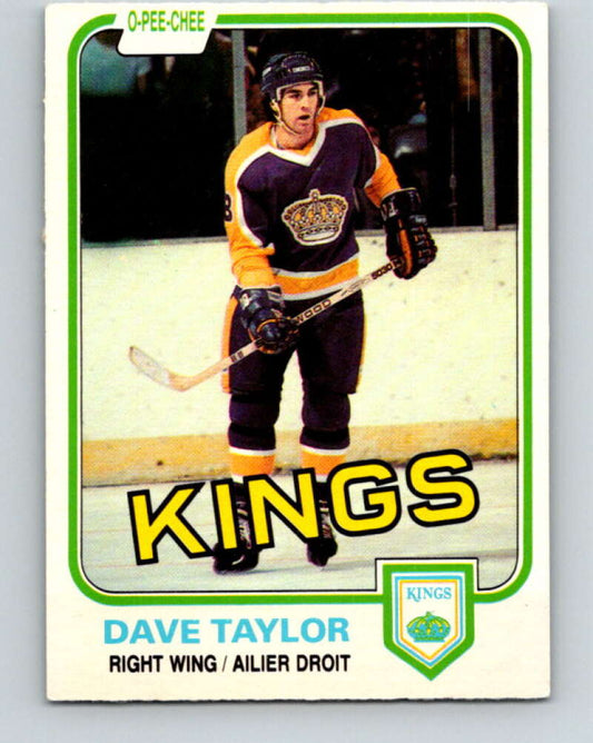 1981-82 O-Pee-Chee #143 Dave Taylor  Los Angeles Kings  V30460