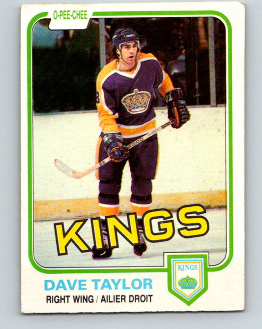 1981-82 O-Pee-Chee #143 Dave Taylor  Los Angeles Kings  V30463