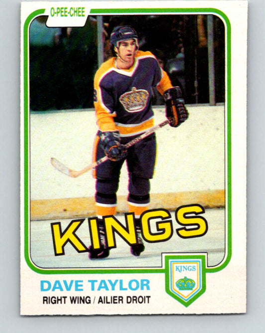 1981-82 O-Pee-Chee #143 Dave Taylor  Los Angeles Kings  V30465