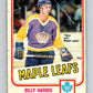 1981-82 O-Pee-Chee #144 Billy Harris  Toronto Maple Leafs  V30466