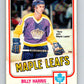 1981-82 O-Pee-Chee #144 Billy Harris  Toronto Maple Leafs  V30472