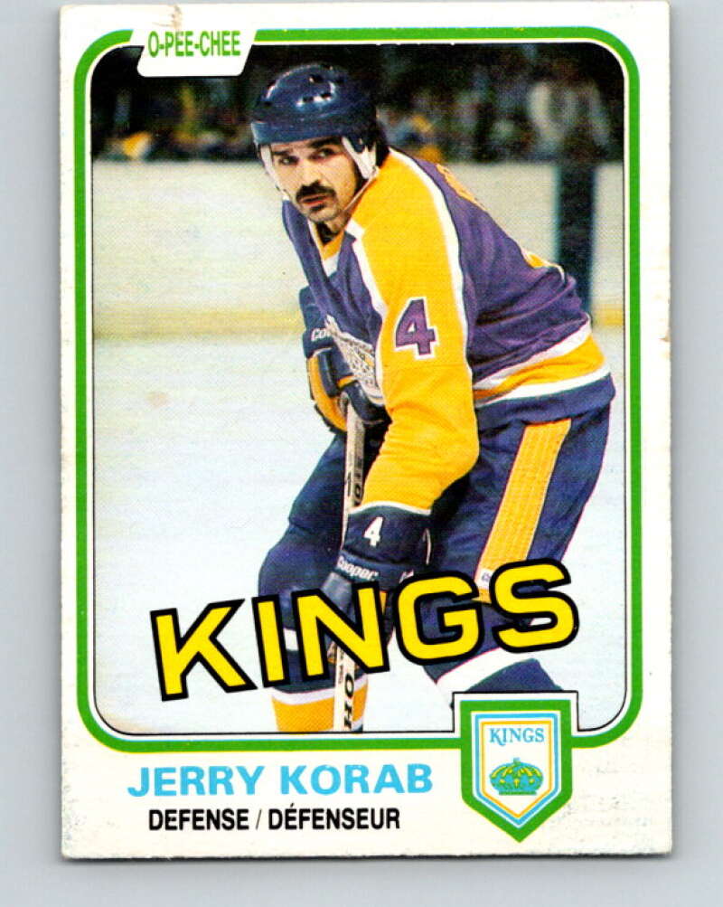 1981-82 O-Pee-Chee #145 Jerry Korab  Los Angeles Kings  V30476