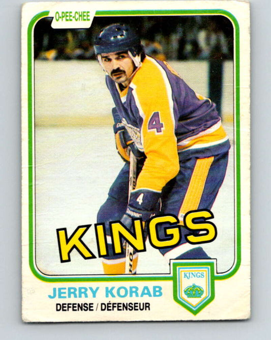 1981-82 O-Pee-Chee #145 Jerry Korab  Los Angeles Kings  V30478