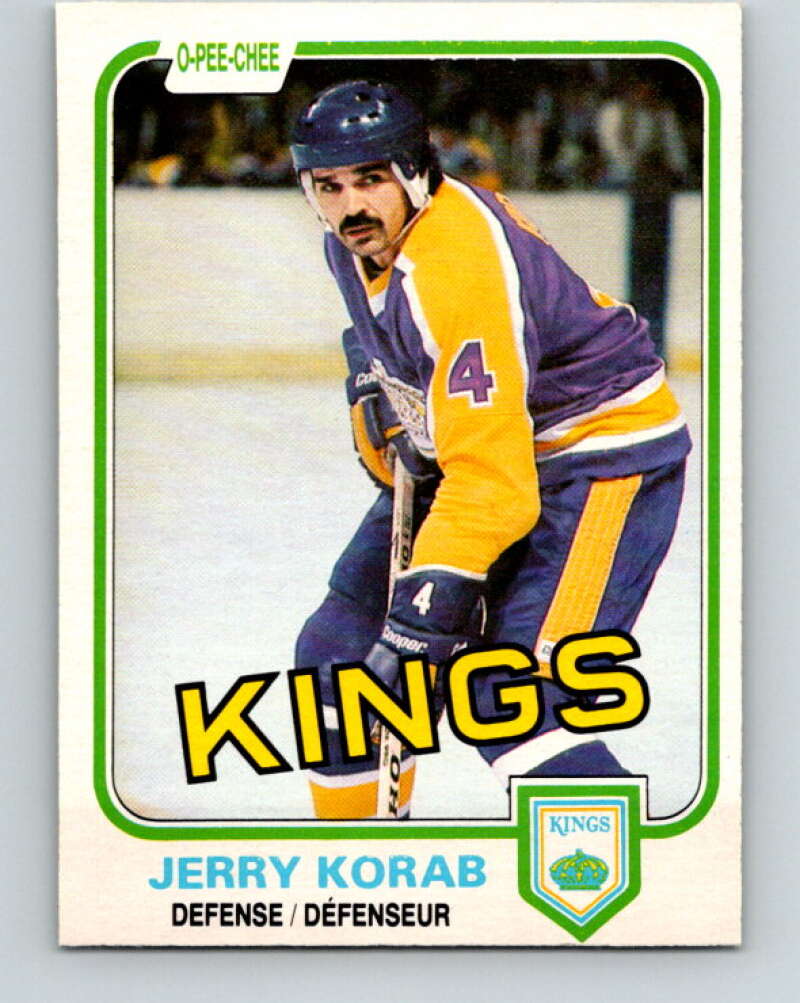 1981-82 O-Pee-Chee #145 Jerry Korab  Los Angeles Kings  V30480
