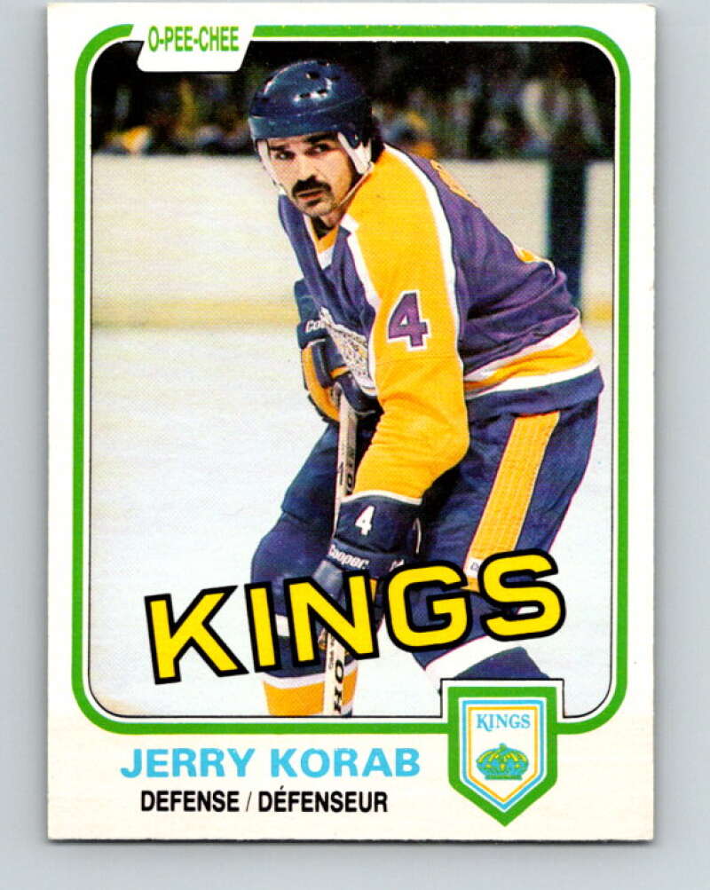 1981-82 O-Pee-Chee #145 Jerry Korab  Los Angeles Kings  V30481