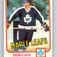 1981-82 O-Pee-Chee #147 Don Luce  Toronto Maple Leafs  V30490