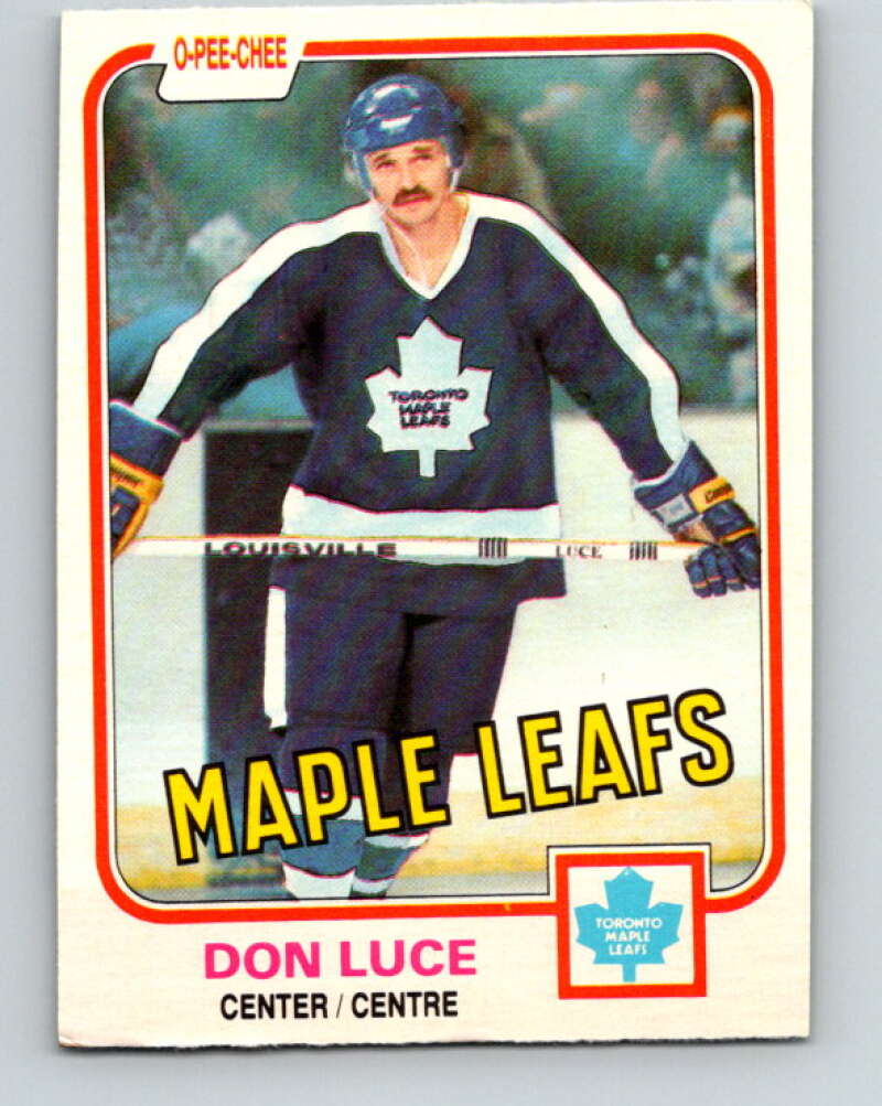 1981-82 O-Pee-Chee #147 Don Luce  Toronto Maple Leafs  V30490