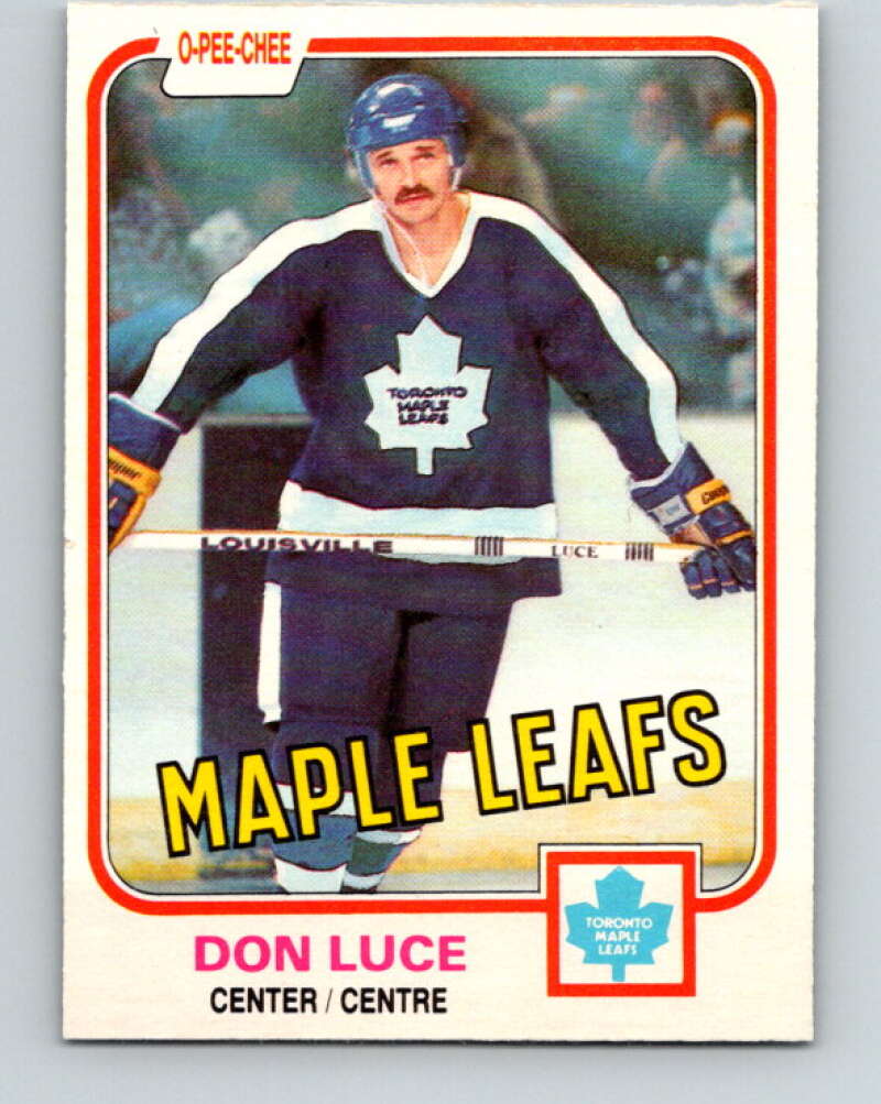 1981-82 O-Pee-Chee #147 Don Luce  Toronto Maple Leafs  V30491