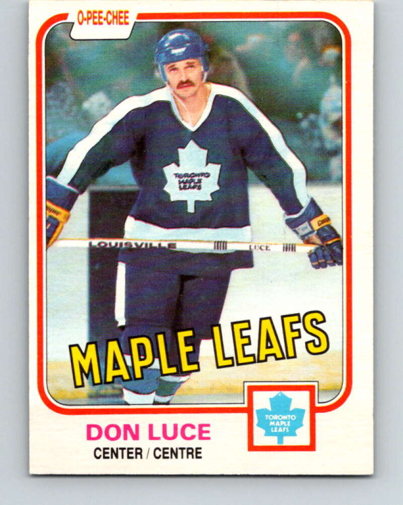 1981-82 O-Pee-Chee #147 Don Luce  Toronto Maple Leafs  V30496