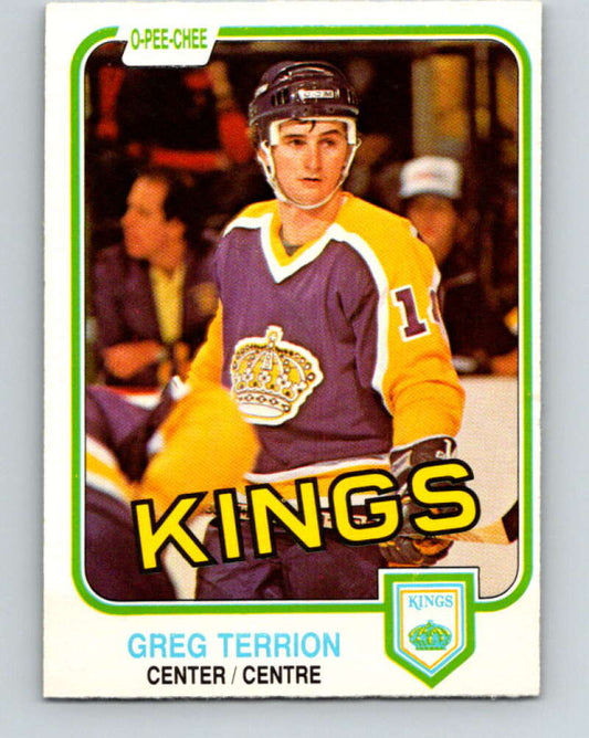 1981-82 O-Pee-Chee #155 Greg Terrion  RC Rookie Los Angeles Kings  V30553