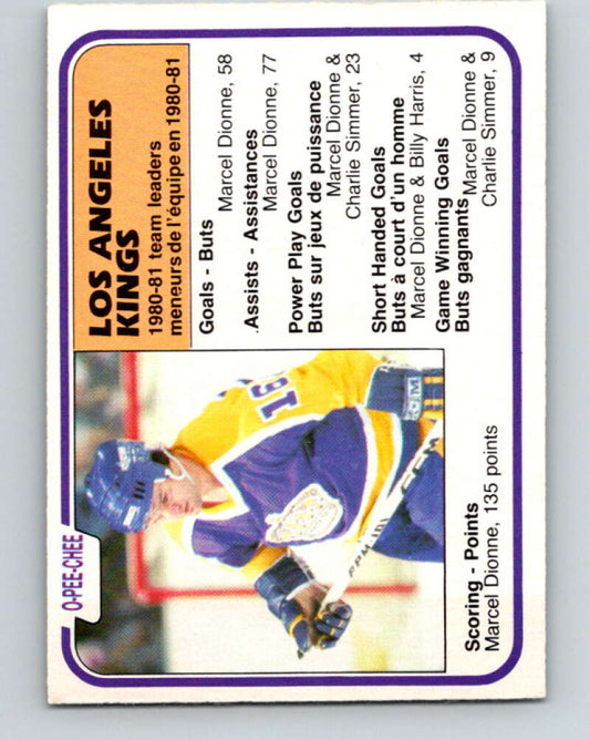 1981-82 O-Pee-Chee #156 Marcel Dionne TL  Los Angeles Kings  V30563