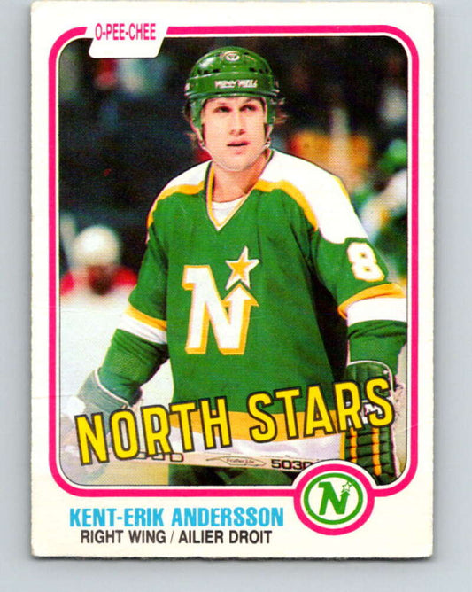 1981-82 O-Pee-Chee #158 Kent-Erik Andersson  Minnesota North Stars  V30578