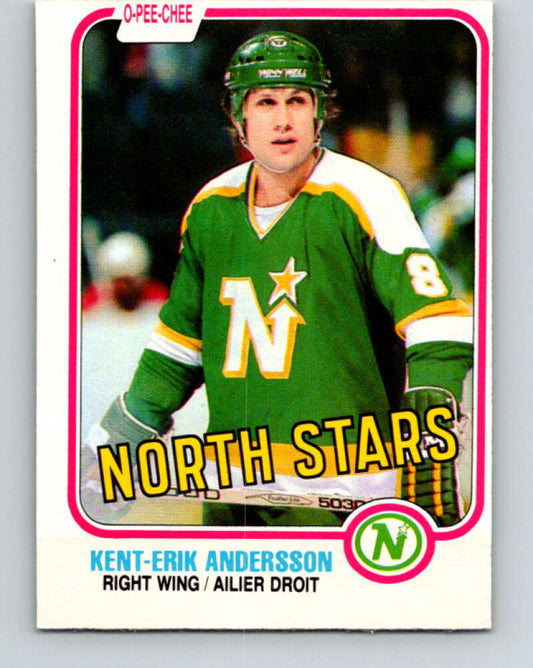 1981-82 O-Pee-Chee #158 Kent-Erik Andersson  Minnesota North Stars  V30580